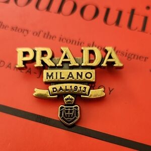 Upcycled Vintage Gold Emblem Brooch